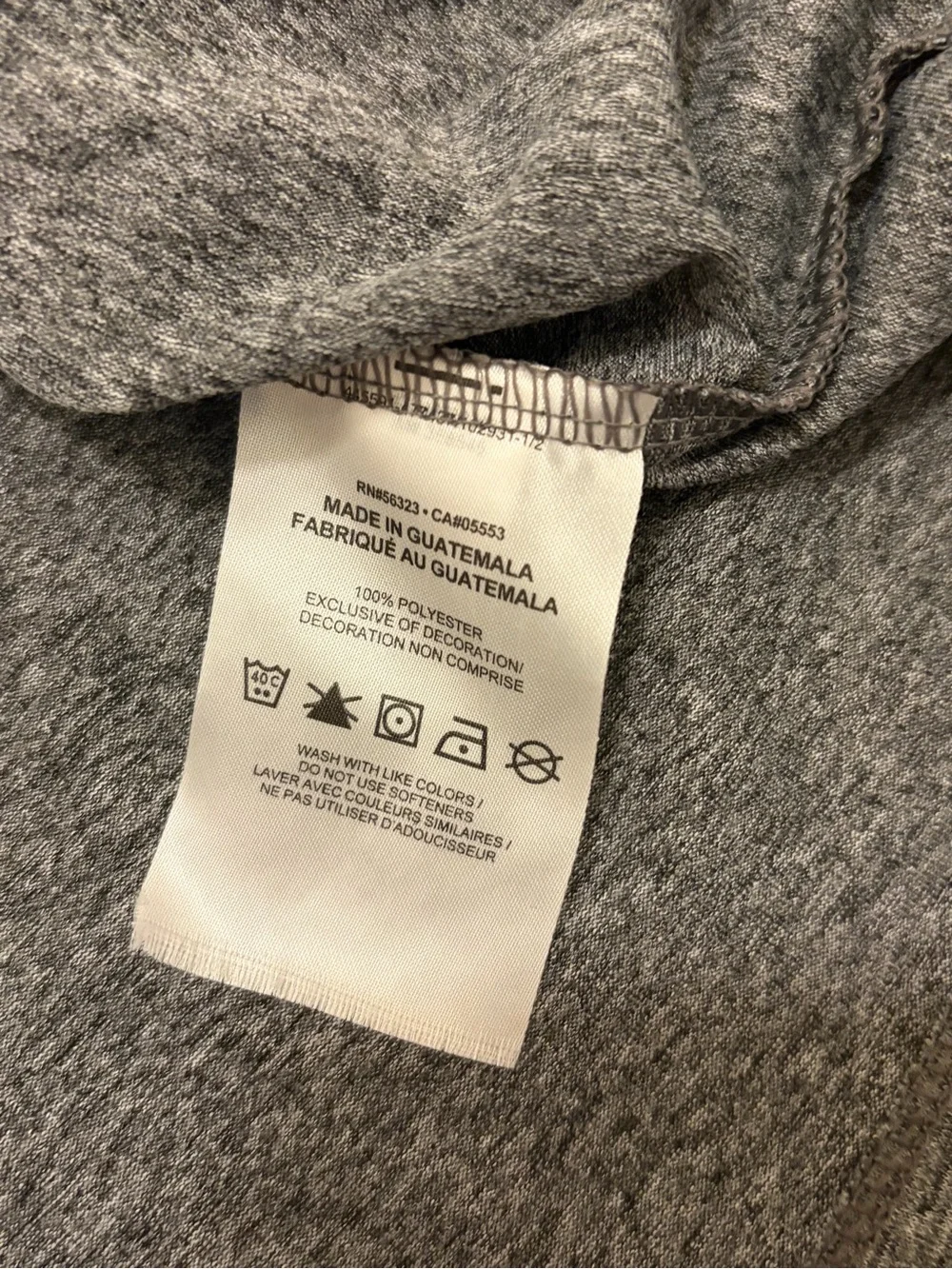 Nike Women's Heather Gray Performance Tank with White Swoosh